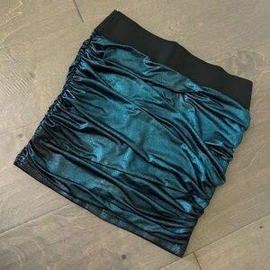 Charlotte Russe teal mini skirt